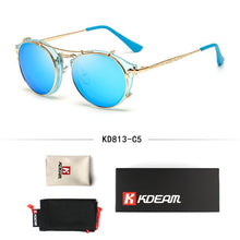 Load image into Gallery viewer, Black Round Sunglasses Kdeam
