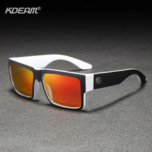 Load image into Gallery viewer, White and Orange Sunglasses Kdeam